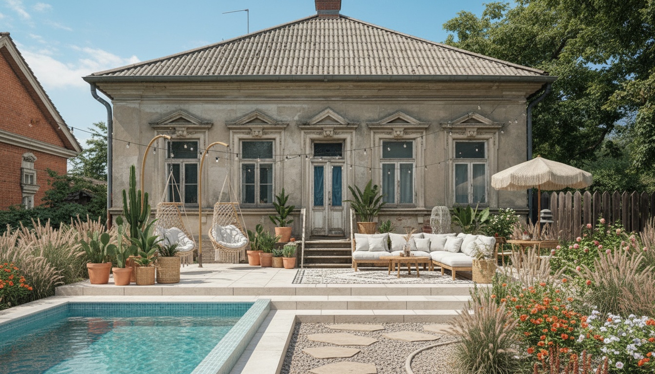 Garden makeover in modern Boho style