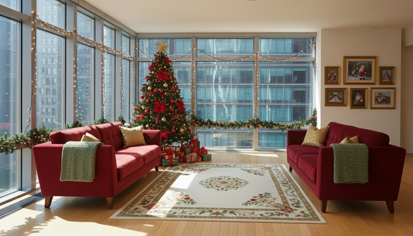 Living room in Christmas style